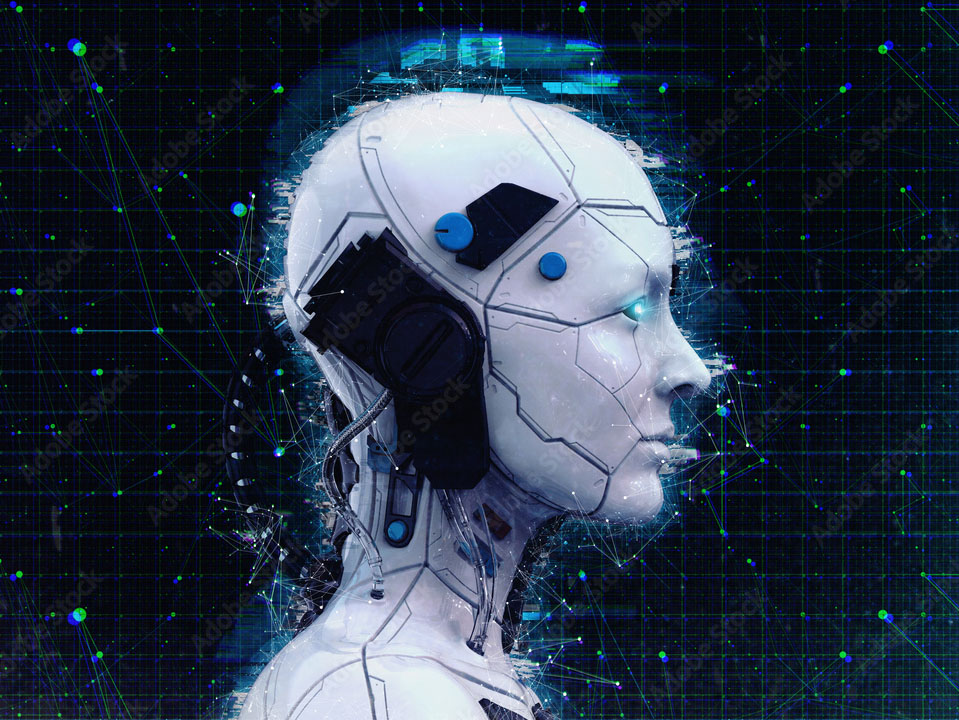 未来的なロボット